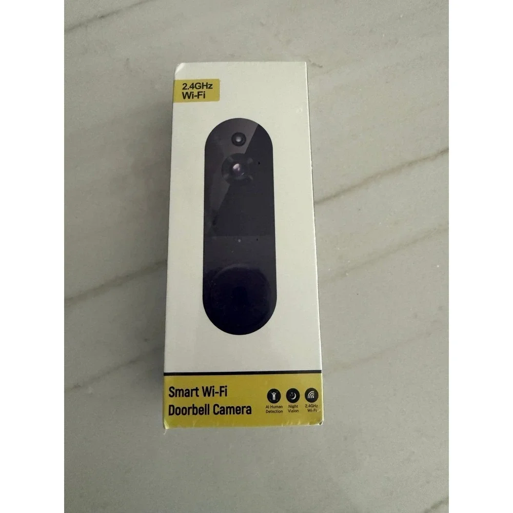 New 1080P Wireless Video Doorbell – Motion Detection & Night Vision - Black